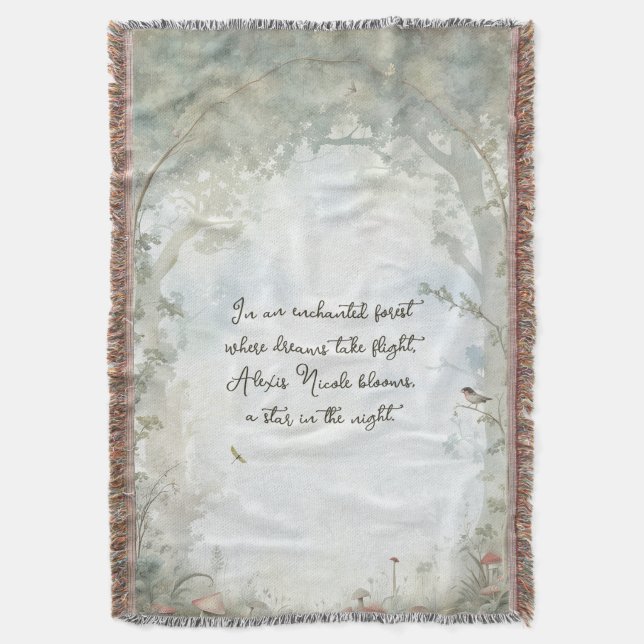 Manta Bosque etéreo encantado (Frente vertical)