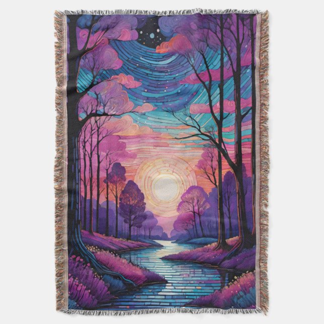 Manta Bosque Twilight encantado (Frente vertical)