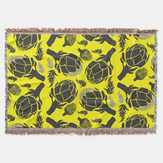 Manta Botanical Artichoke Art Home Decor (Anverso)