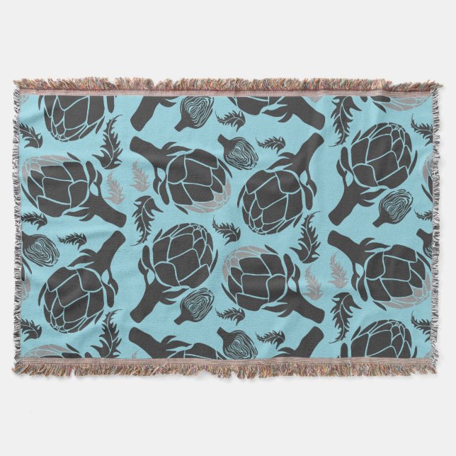 Manta Botanical Artichoke Art Home Decor (Anverso)