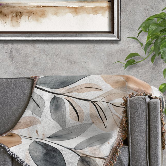 Manta Botánicos de la Naturaleza (Add style to your room and get cozy all at the same time with this pretty throw blanket.)