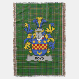 Manta Boyd irlandés (de Danson) Escudo familiar de escud