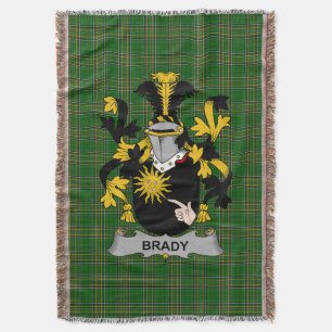 Manta Brady irlandés o McBrady escudo familiar de escudo