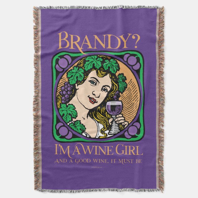 Manta Brandy (soy chica de vinos) (Frente vertical)