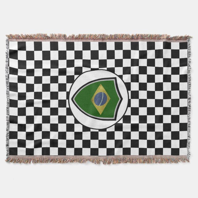 Manta Brazilian flag throw blanket (Anverso)