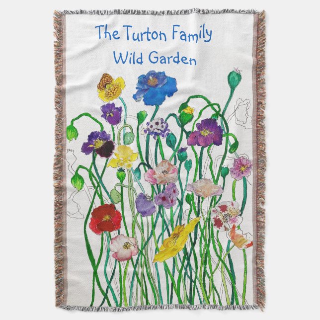 Manta Brillante diversión multicolor imaginativo Wild Po (Frente vertical)