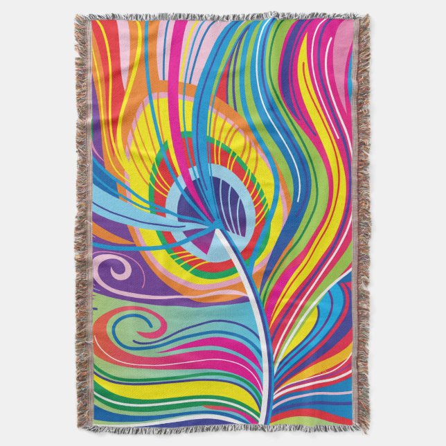Manta Brisa de Pluma Vibrante (Frente vertical)