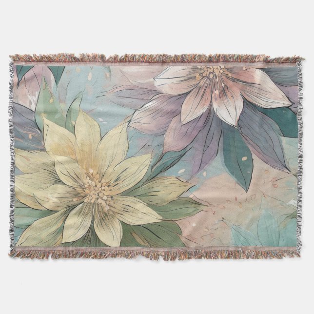 Manta Brote de flores en el Pastel: Patrón de explosione (Anverso)