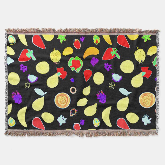 Manta Brote de frutas tropicales neonesas (Anverso)