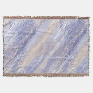 Manta Brotes de pintura azul y beige desordenados