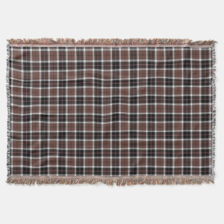 Manta Brown Plaid Throw Blanket