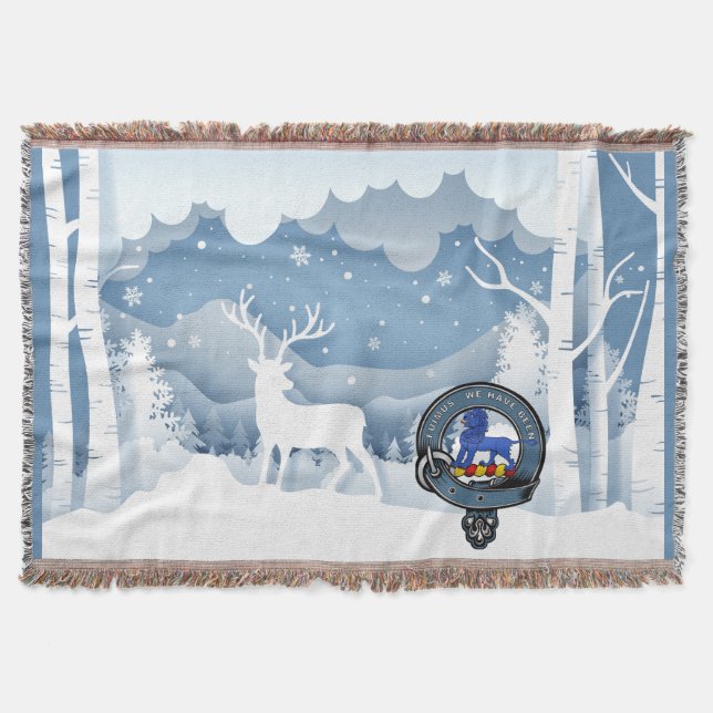 Manta Bruce Clan Badge Winter Scene (Anverso)