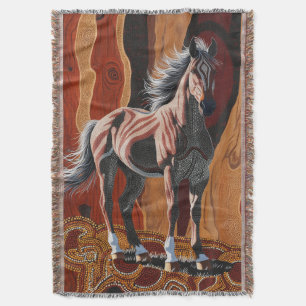 Manta Brumby salvaje australiano Throw Blanket