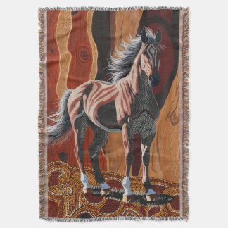 Manta Brumby salvaje australiano Throw Blanket