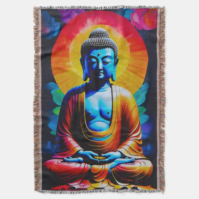 Manta Buda Medita  (Frente vertical)