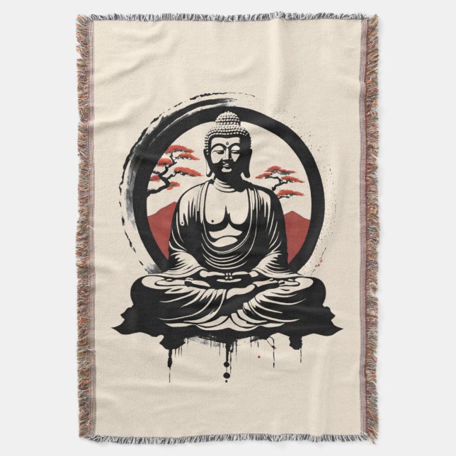 Manta Buda Zen japonés  (Frente vertical)