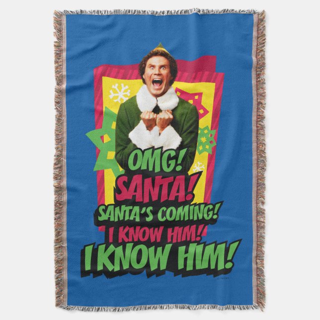 Manta Buddy the Elf | ¡Dios mío! ¡Santa! (Frente vertical)