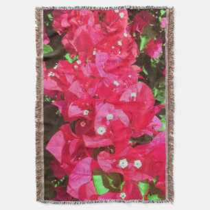 Manta Bugainvillea Cascade Throw Blanket