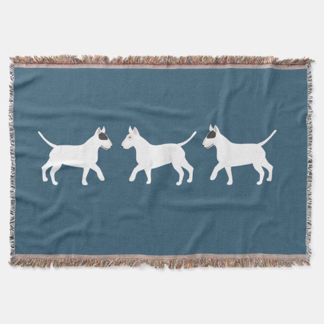 Manta Bull Terrier Throw Blanket (Anverso)
