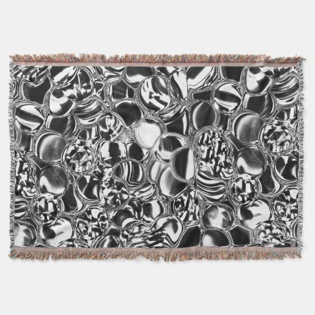 Manta Burbujas plateadas de vidrio o tono metalizado (Anverso)