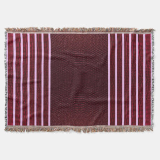 Manta Burgundy Exotic Faux Snake Leather Linear Stripe