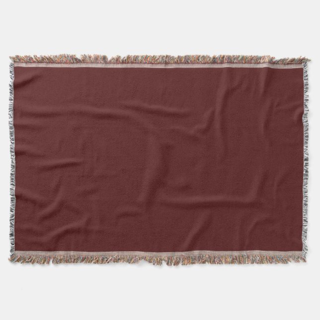 Manta Burgundy Throw Blanket (Anverso)