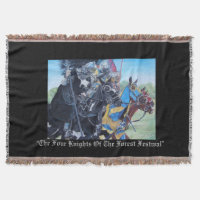 caballeros medievales jousting en los caballos