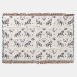 Manta Caballo de Dressage Elegante y Acuarela de Herradu