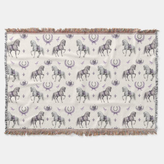 Manta Caballo de Dressage Elegante y Acuarela de Herradu