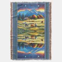 Caballo en pradera de flores silvestres de granja