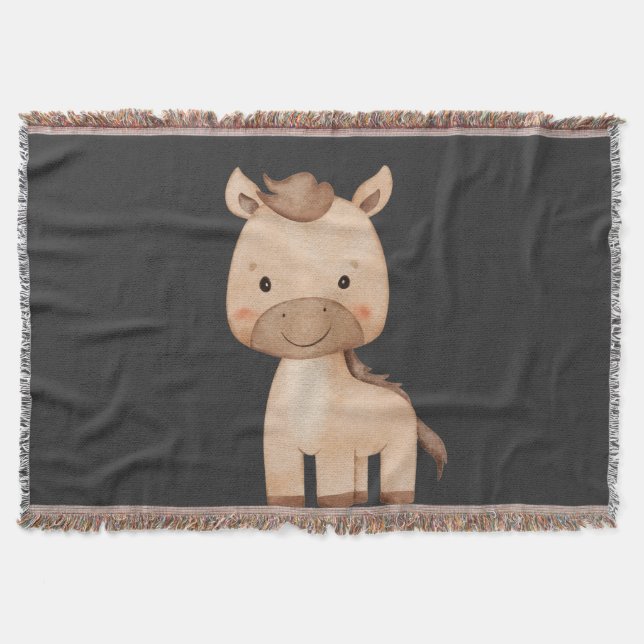 Manta Caballo Negro Lindo  (Anverso)