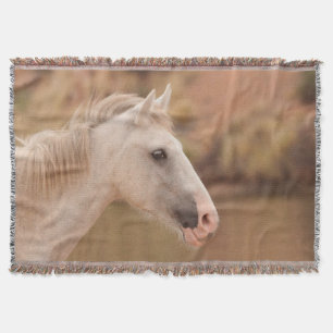 Manta Caballo salvaje blanco