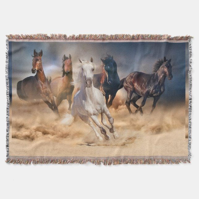 Manta Caballos salvajes (Anverso)