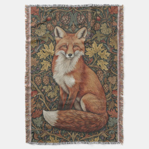 Manta Cabaña Vintage William Morris Zorro Otoño