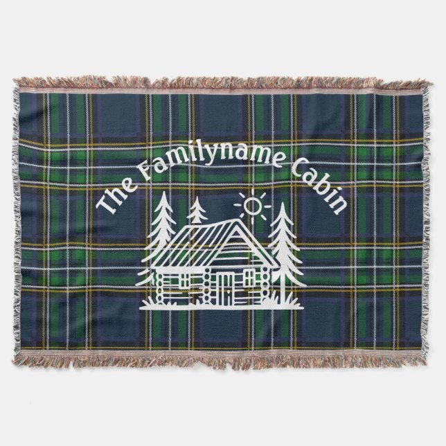 Manta Cabina acogedora personalizada Throw Blanket (Anverso)