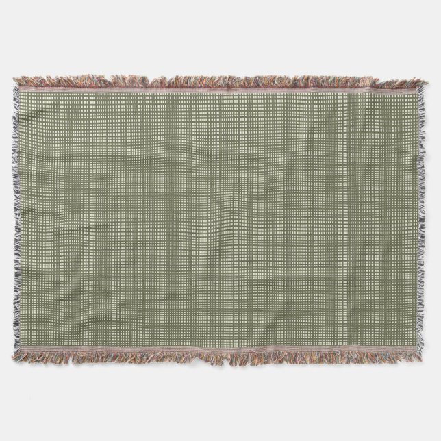 Manta Cabincore Gingham Navideño Verde Tembloroso (Anverso)