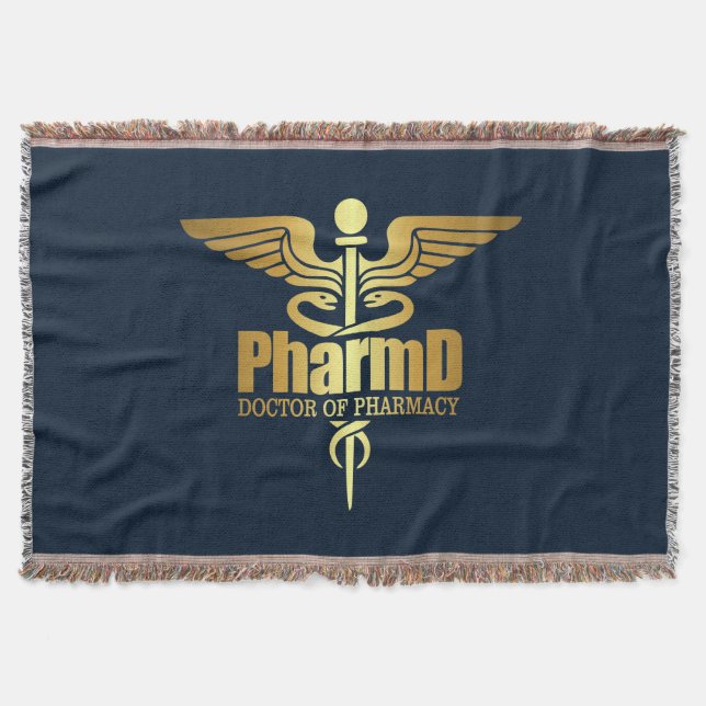 Manta Caduceus de oro (PharmD) (Anverso)