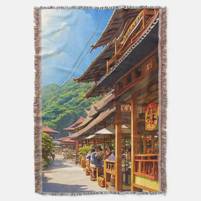 Manta Café javanés (Frente vertical)