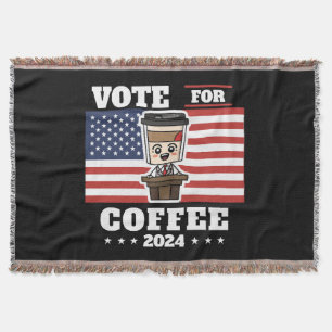 Manta Café para presidente, vota por café