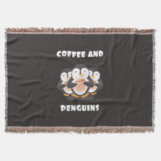 Manta Café Y Pingüinos (Anverso)