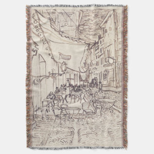 Manta Cafetería por la noche, Bella Artes Sketch, Van Go