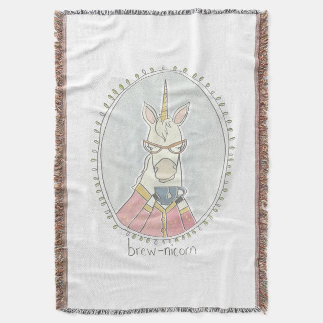 Manta Caffeinated Cutie | Brew Unicorn (Frente vertical)