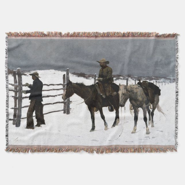 Manta Caída del Cowboy Frederic Remington 1895 (Anverso)