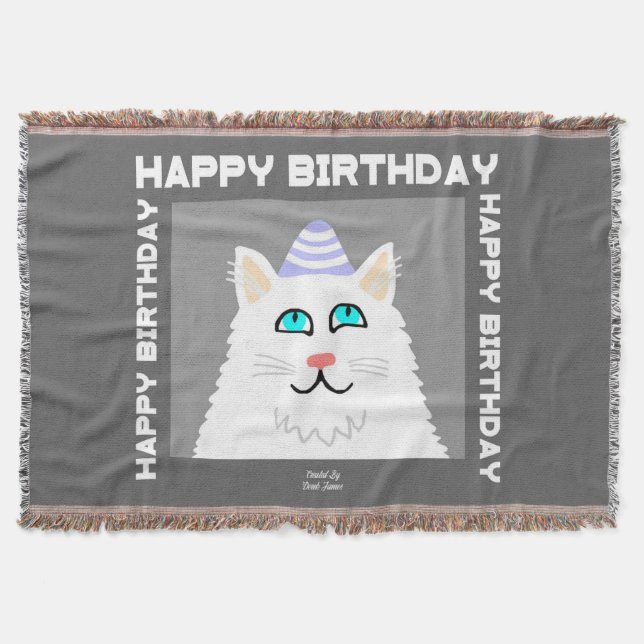 Manta Cajero de gatos blanquecinos (Anverso)
