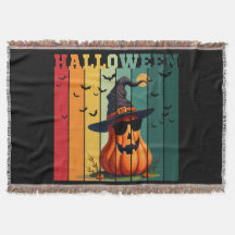 Calabaza divertida linda de Halloween vintage otoñ