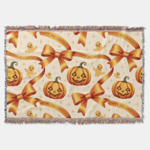 Manta Calabaza Kawaii Halloween y arcos