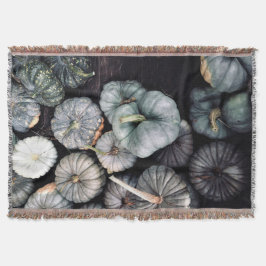 Manta Calabazas verdes verde azuladas