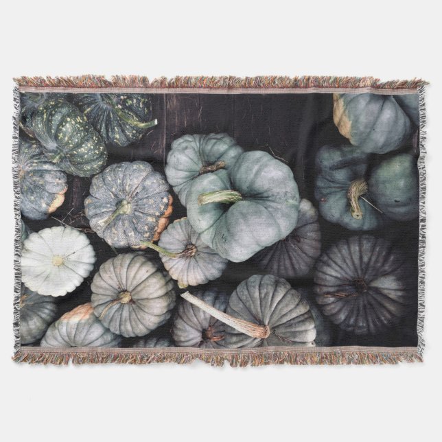 Manta Calabazas verdes verde azuladas (Anverso)