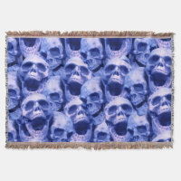 Calaveras azules oscuras