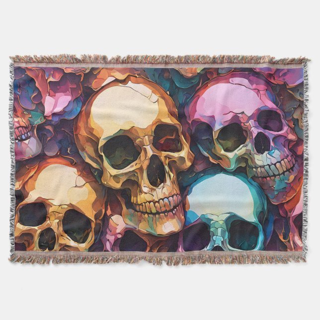 Manta Calaveras Funky (Anverso)